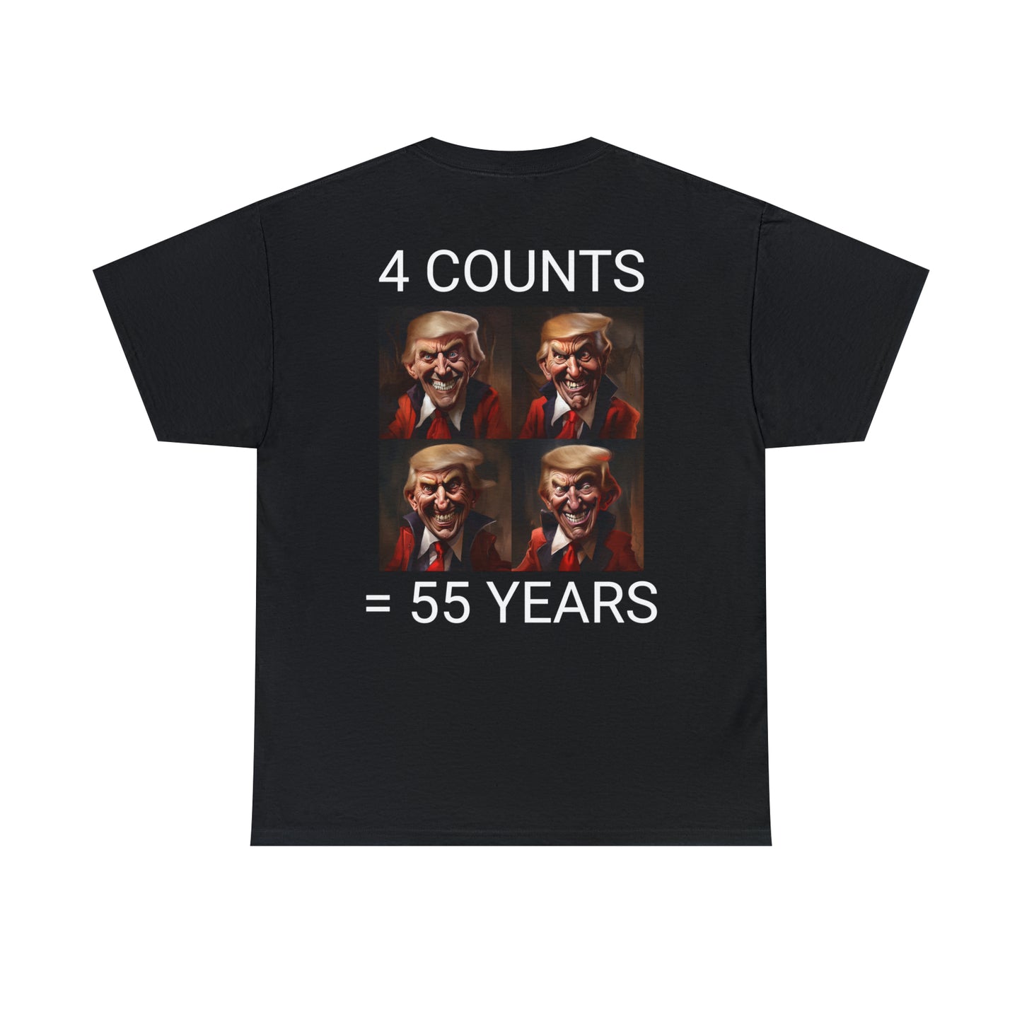 4 COUNTS = 55 YEARS - Unisex Heavy Cotton Tee