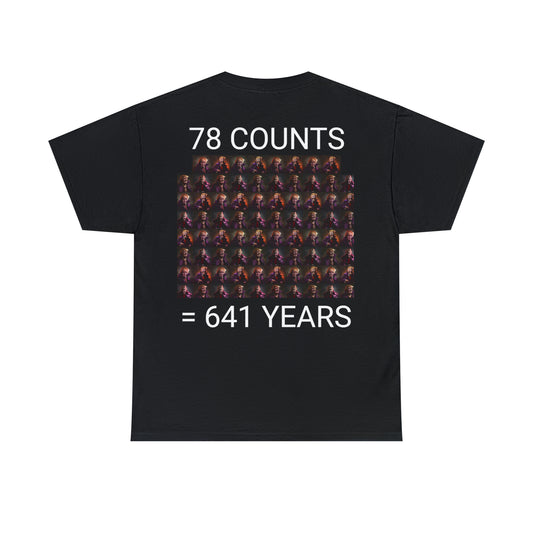 78 PURPLE COUNTS = 641 YEARS - Unisex Heavy Cotton Tee